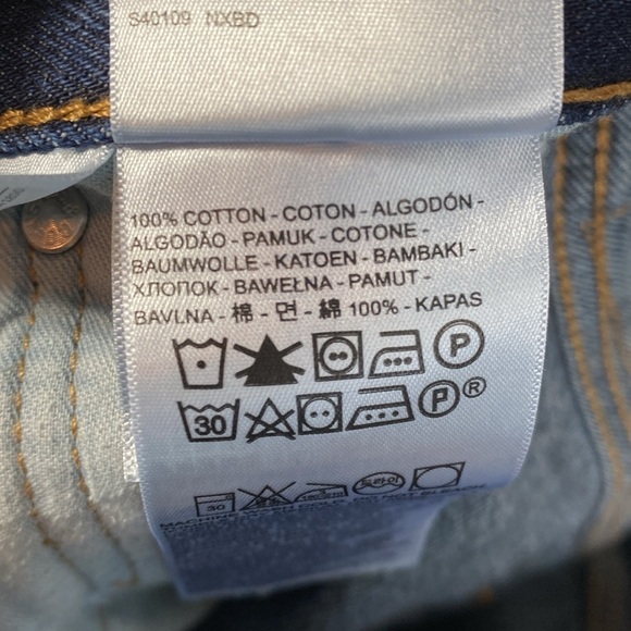 Levi’s 505 regular fit straight leg 34x30 dark wash - Picture 11 of 11